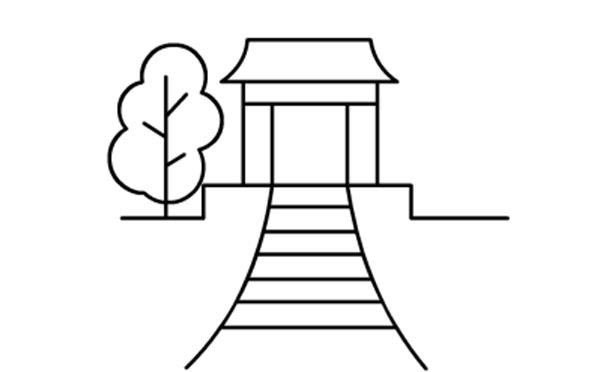 简笔画牌坊的画法-4