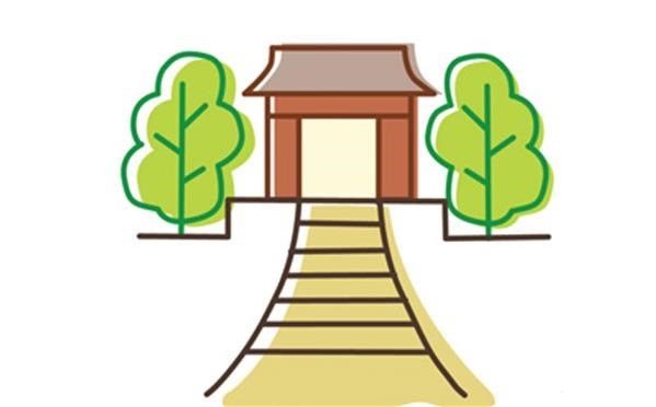 简笔画牌坊的画法-6