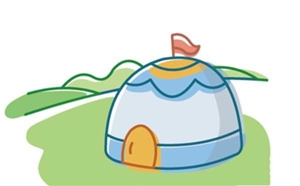 蒙古包的绘画步骤-6