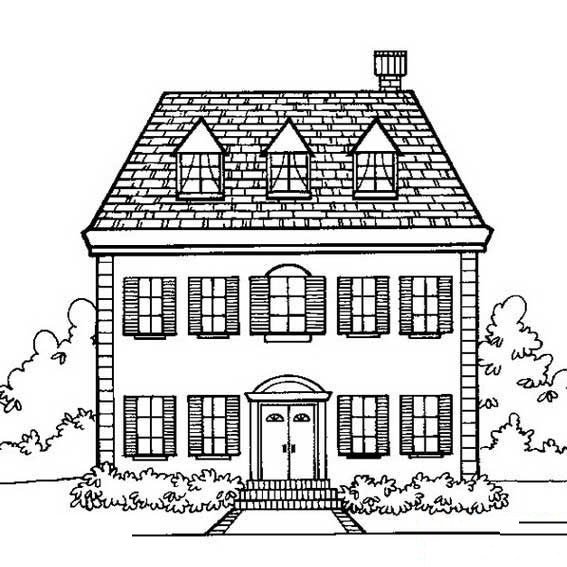 一栋楼房的简单画法-1