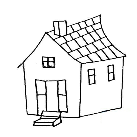 瓦房简笔画图片-1