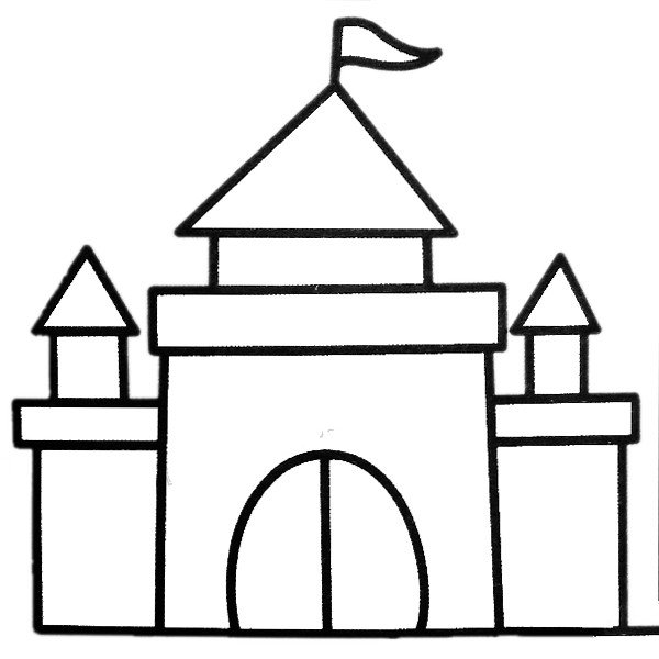 幼儿学画城堡2-1