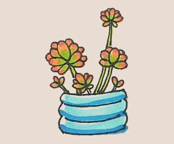 简笔画之虹之玉-8