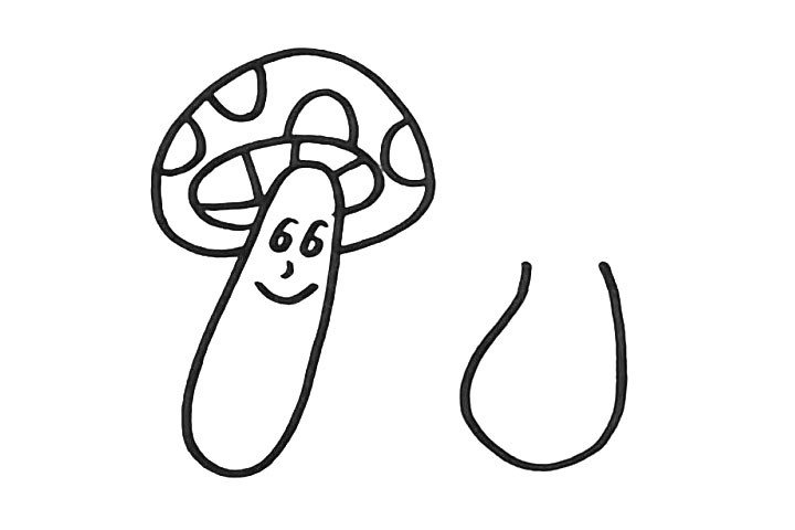 蘑菇简笔画怎么画-8
