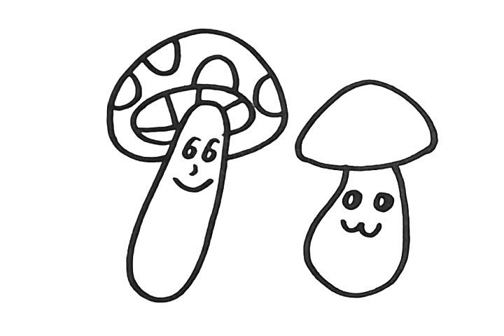 蘑菇简笔画怎么画-10