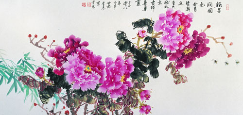 鲜艳的牡丹花-1