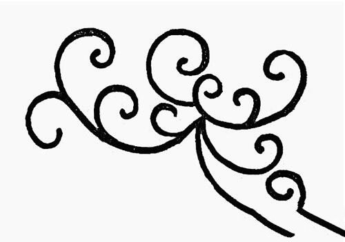 绽开的菊花简笔画-3