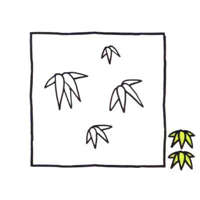 四步画出可爱简笔画_熊猫和我们都爱竹子-2