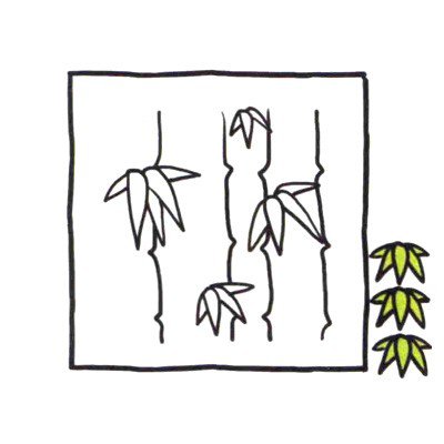 四步画出可爱简笔画_熊猫和我们都爱竹子-3