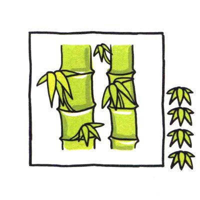 四步画出可爱简笔画_熊猫和我们都爱竹子-4