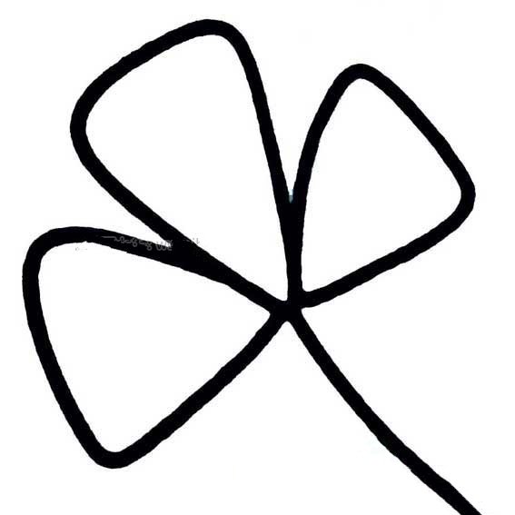 可爱的小树叶简笔画-1