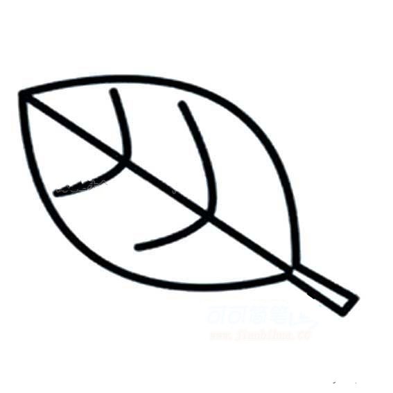 简单的树叶简笔画-3