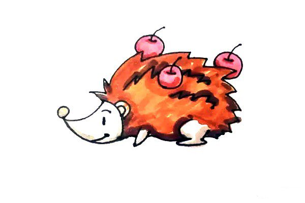 小刺猬简笔画-1