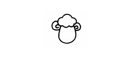 6步画一只呆萌萌的小绵羊-2