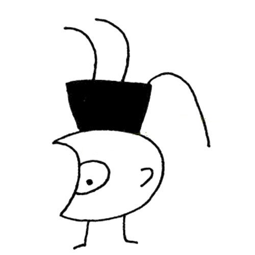 一组简单的猴子简笔画图片-2