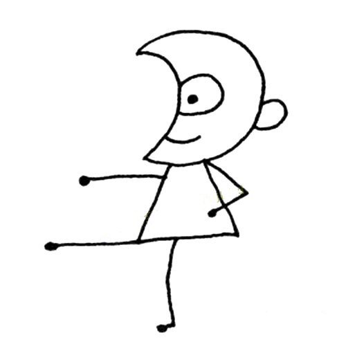 一组简单的猴子简笔画图片-5