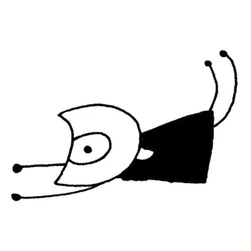 一组简单的猴子简笔画图片-7