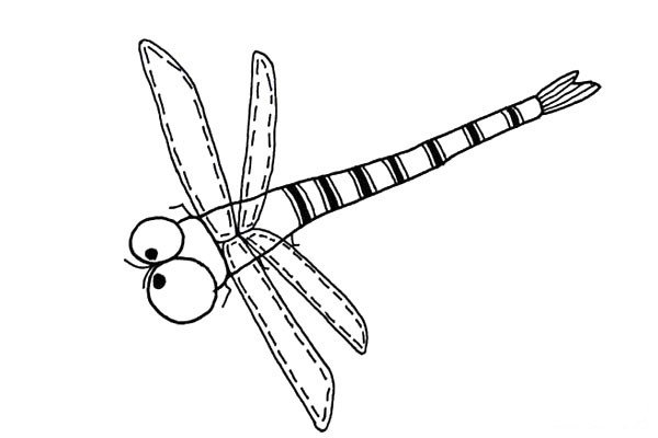 可爱蜻蜓简笔画图片-1