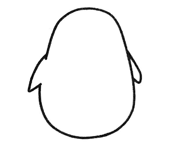 四步画出简单的企鹅-2