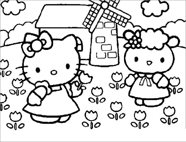 Hello_Kitty简笔画-1