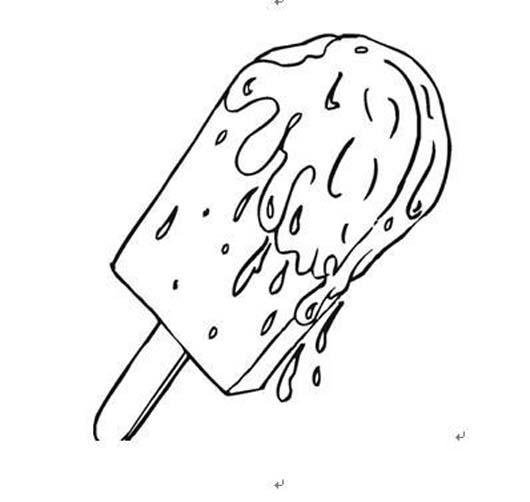 雪糕冰淇淋简笔画图片-1