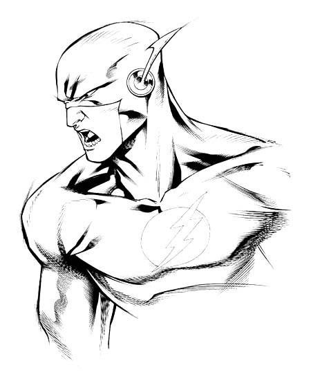 少儿闪电侠头像简笔画图片-1