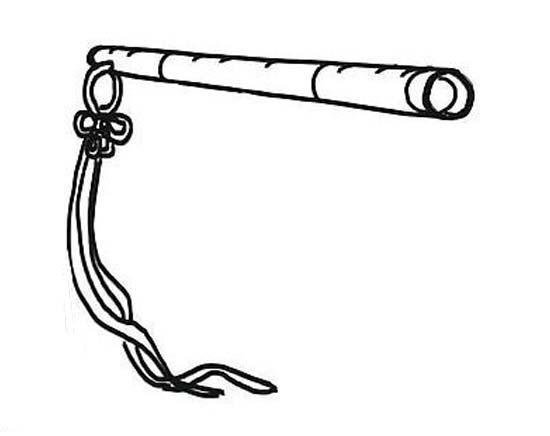 儿童古代笛子简笔画图片-1