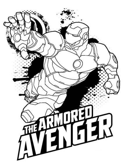 小学生钢铁侠简笔画图片大全-1