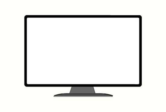 液晶电视机简笔画图片-1