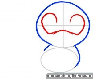 小海豹简笔画步骤画法-3