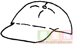 帽子简笔画图片大全_运动帽子简笔画图片欣赏-1