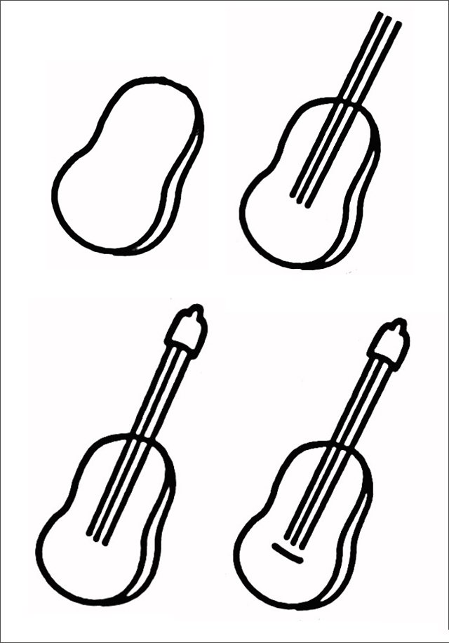吉他怎样画-1