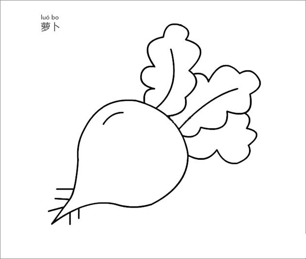 萝卜简笔画大全-2
