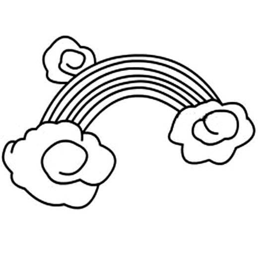 彩虹桥简笔画图片-1