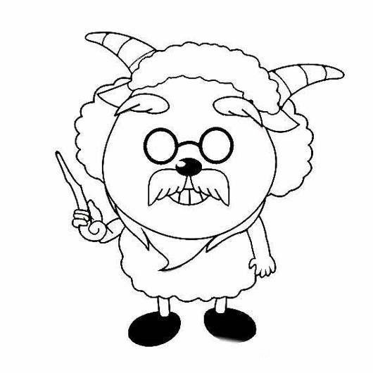 幼儿关于慢羊羊简笔画图片-1