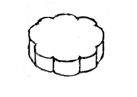 简单易画的月饼简笔画图片-1