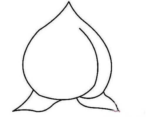 幼儿园桃子简笔画图片-1