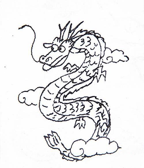 十二生肖龙的简笔画图片-1
