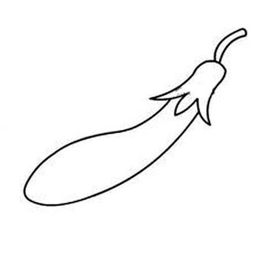 幼儿茄子简笔画图片-1