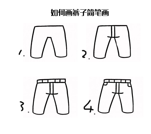 如何画裤子简笔画-1