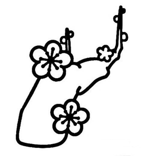 写意梅花简笔画图片-1