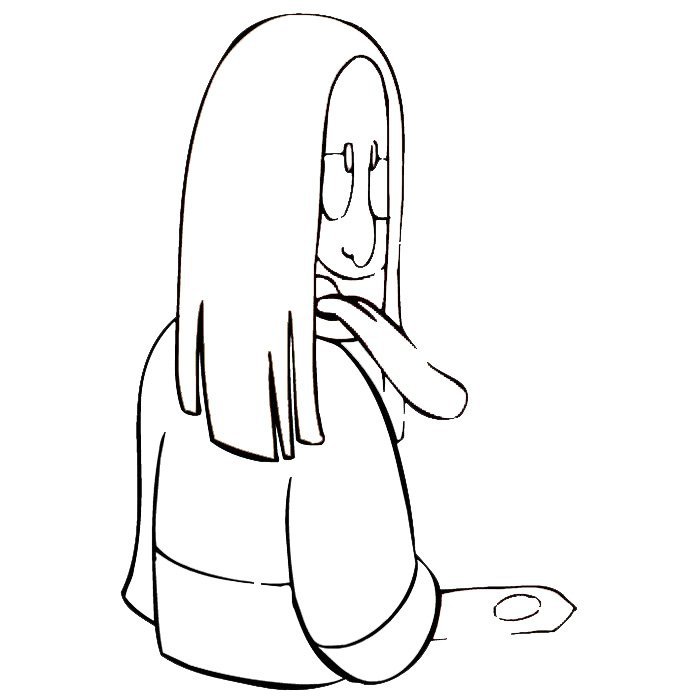 长舌女鬼简笔画-1