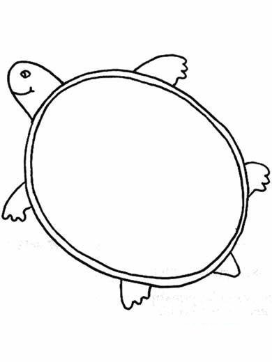 幼儿乌龟简笔画-1