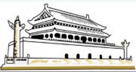 天安门华表简笔画图片-1