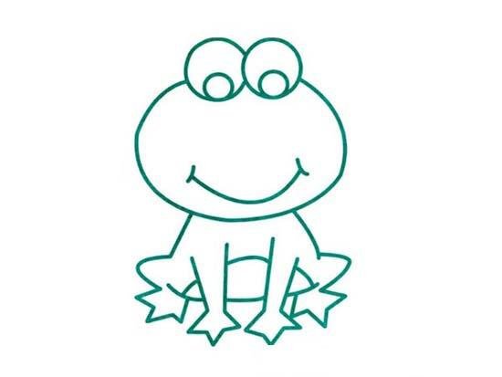 幼儿园青蛙简笔画-1