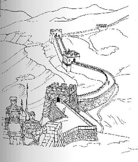 长城简笔画图片大全-1