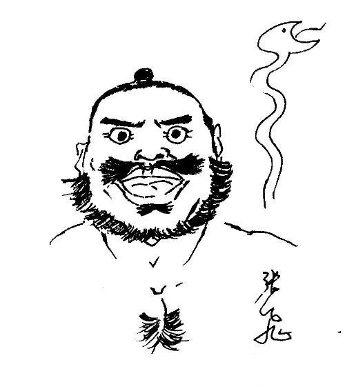 张飞简笔画-1